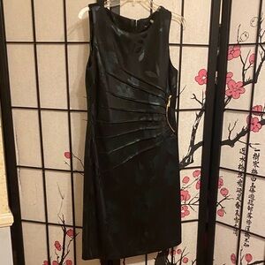 Ivanka Trump Black Floral Midi Dress